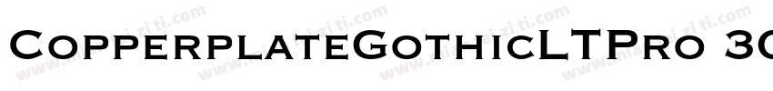 CopperplateGothicLTPro 30BC字体转换